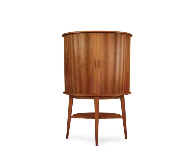 Standing wood grooved cabinet by tage frid