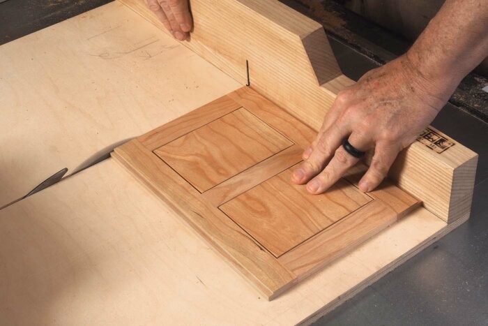 trimming the bottom pieces