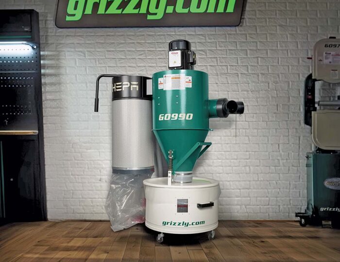 Grizzly G0990 1½-HP HEPA Wall-Mount Cyclone Dust Collector